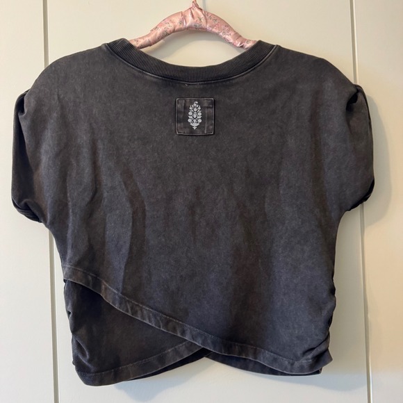 Free People Movement black grey top size medium A16 - Picture 4 of 4